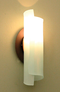 Rolled Glass Sconce #2